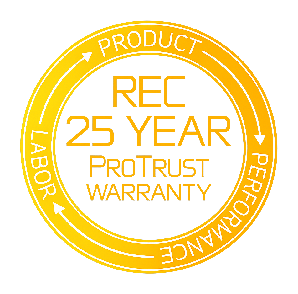 REC 25 Year ProTrust Warranty